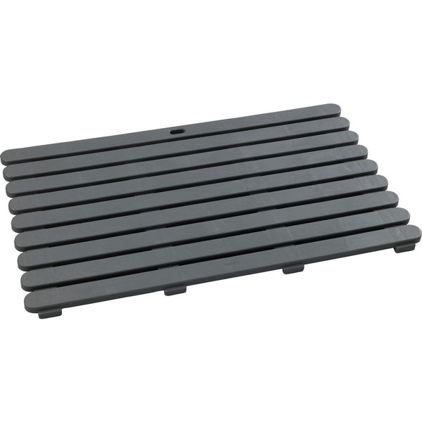 WENKO Badematte, Höhe 3 mm, rutschhemmend beschichtet, Kunststoff, rechteckig, Ideal für Dusche, Bad, Sauna und Poolbereich
