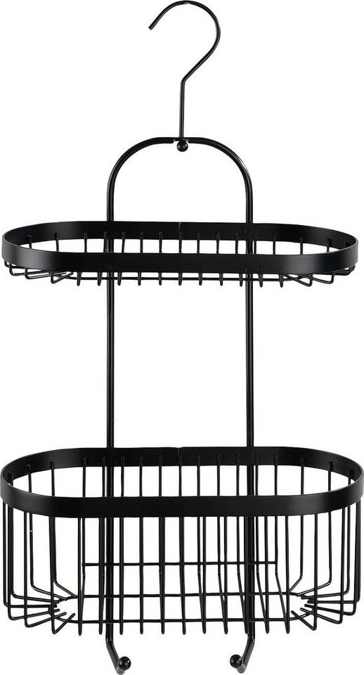 WENKO Badregal Classic Plus Black, 1 Ablage, 1 Korb – Bild 5 von 5