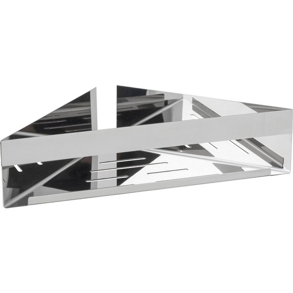 WENKO Badregal Turbo-Loc® Genova, Wandregal aus hochwertigem Edelstahl, Befestigen ohne Bohren