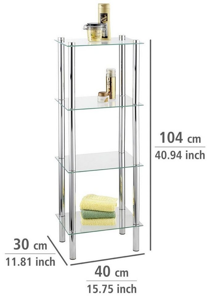 WENKO Badregal Yago, 4 Ablagen – Bild 5 von 5