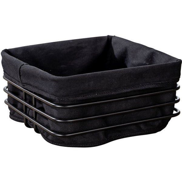 WENKO Brotkorb Modell Premium Square, Metall, (Set, 2-tlg), robustem Korbgestell mit herausnehmbarer Einlage
