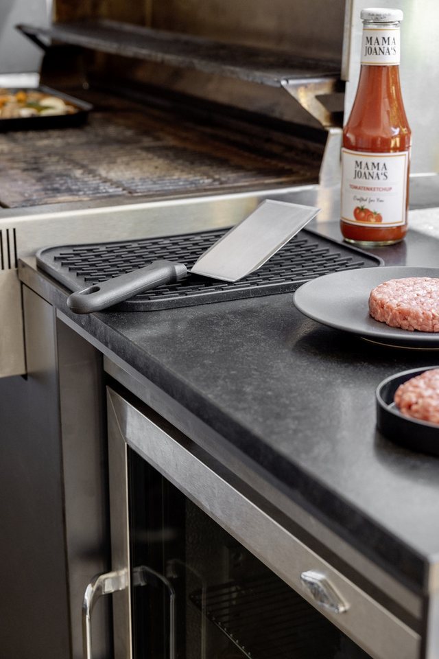 WENKO Burgerpresse Burger-Set (2 St), Aluminium, Edelstahl, Hamburgerpresse & Plancha Spachtel, Grillzubehör, rostfreier Edelstahl – Bild 4 von 5