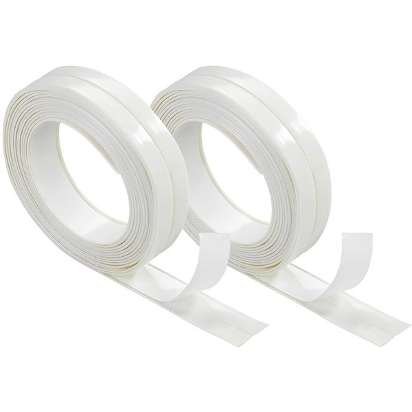 WENKO Dichtungsband, (Set, 2-St), selbstklebend, 320x2,2 cm, für Badewanne, Dusche, Waschbecken