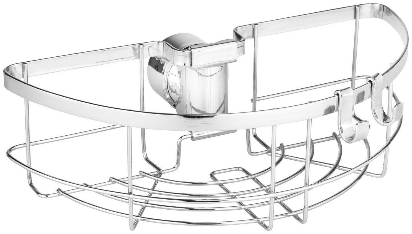 WENKO Duschablage Duschstangencaddy Floresta Rund, Anbringung ohne Bohren und Schrauben – Bild 3 von 5