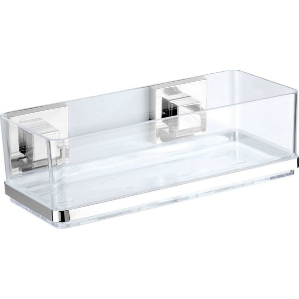 WENKO Duschablage Vacuum-Loc Quadro, 1 Ablage