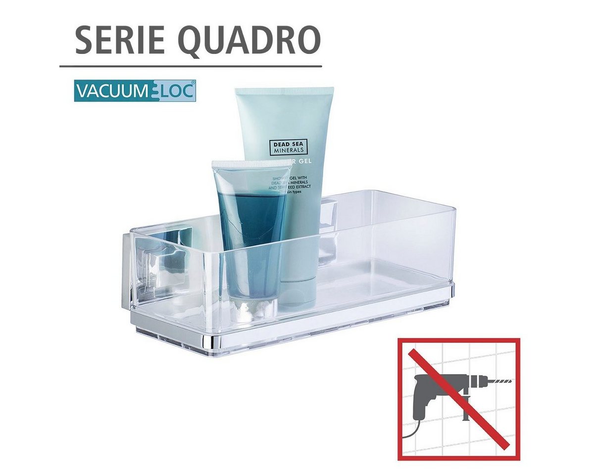 WENKO Duschablage Vacuum-Loc Quadro, 1 Ablage – Bild 4 von 5