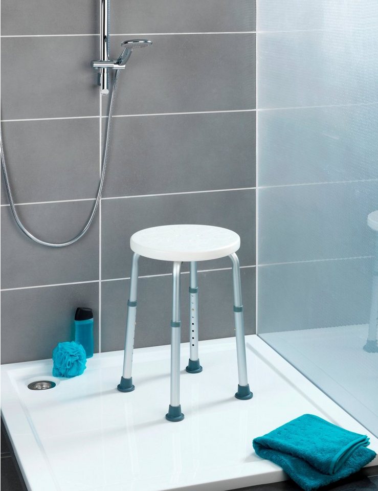 WENKO Duschhocker Secura, belastbar bis 120 kg, höhenverstellbar – Bild 2 von 5