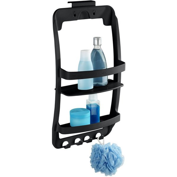 WENKO Duschregal Universal, 2 Ablagen, 4 Haken