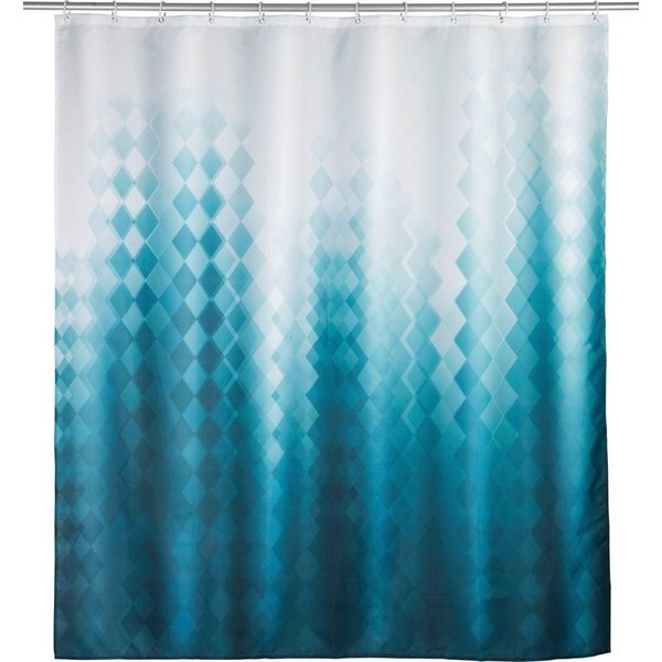 WENKO Duschvorhang Alara Breite 180 cm, Höhe 200 cm, Batik-Optik