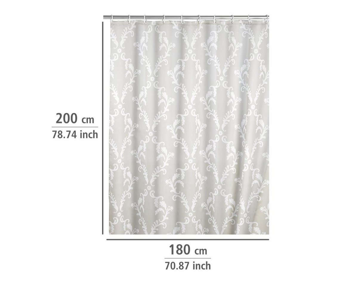 WENKO Duschvorhang Breite 180 cm, Mit modernem Motiv – Bild 3 von 5