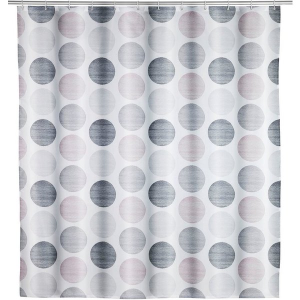 WENKO Duschvorhang Pastell Dots Breite 180 cm, Höhe 200 cm