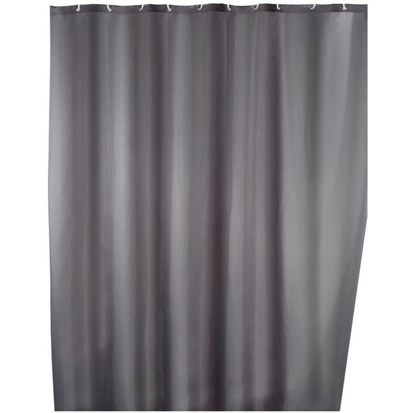 WENKO Duschvorhang Uni White Breite 180 cm, Höhe 200 cm, Polyester, waschbar