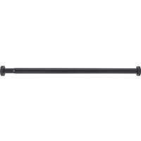 WENKO Duschvorhangstange Luz, Ø 280 mm, ausziehbar, ohne Bohren, geklemmt, Aluminium, Kunststoff, ohne bohren, 70 - 115 cm, aus rostfreiem Aluminium