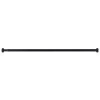 WENKO Duschvorhangstange Luz, Ø 280 mm, ausziehbar, ohne Bohren, geklemmt, Aluminium, Kunststoff, ohne bohren, 110 - 185 cm, aus rostfreiem Aluminium