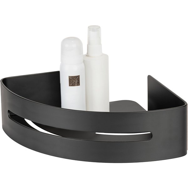 WENKO Eckregal Turbo-Loc® Modell Bivio, aus Aluminium für Shampoo, rostfrei, Befestigen ohne Bohren