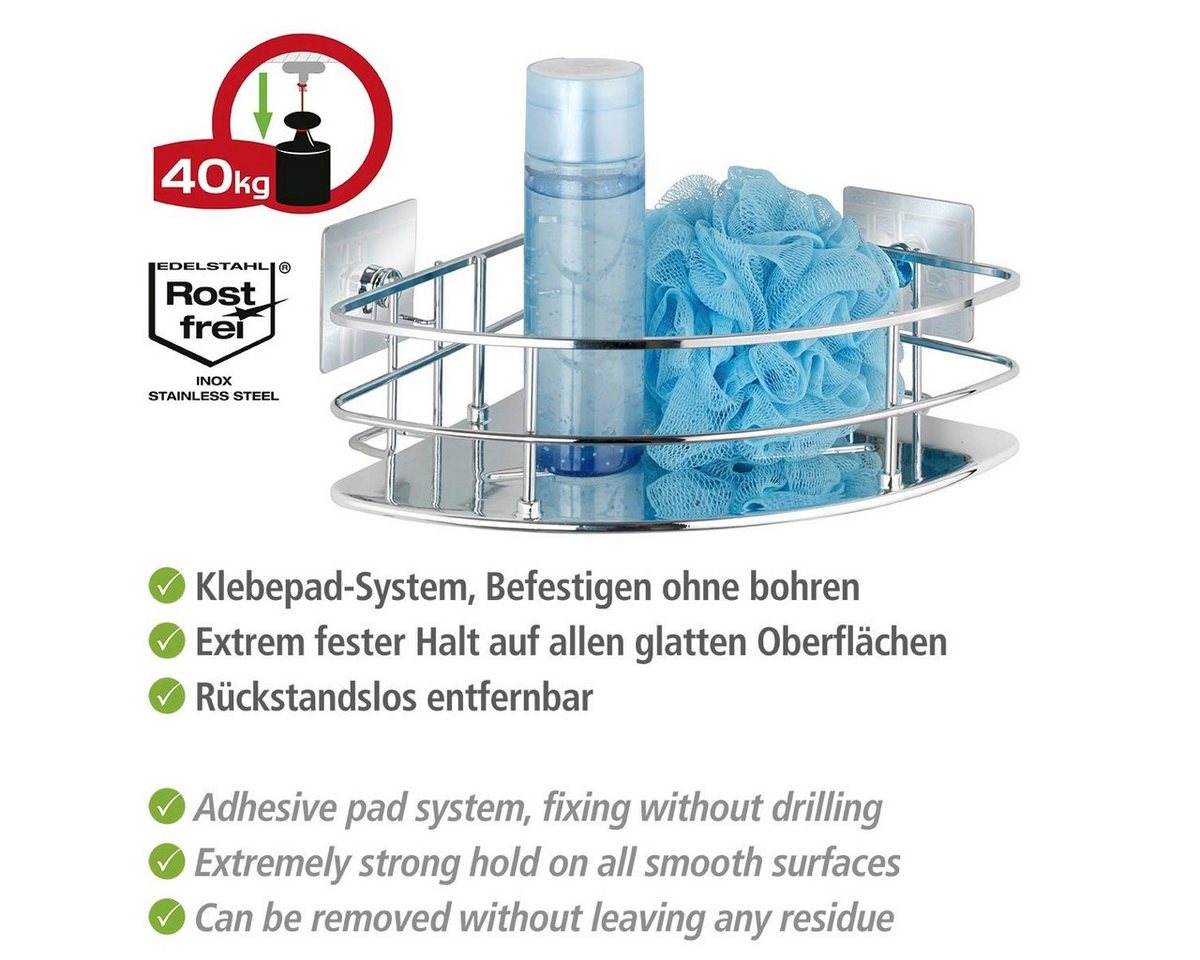 WENKO Eckregal Turbo-Loc Quadro, 1 Ablage – Bild 5 von 5