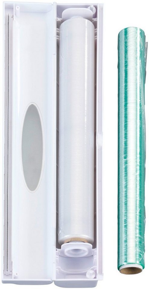 WENKO Folienspender Modell Perfect-Cutter, (Set, 2-St), für Folienrollen bis 33 cm Breite, für Alufolien und Frischhaltefolien – Bild 2 von 5