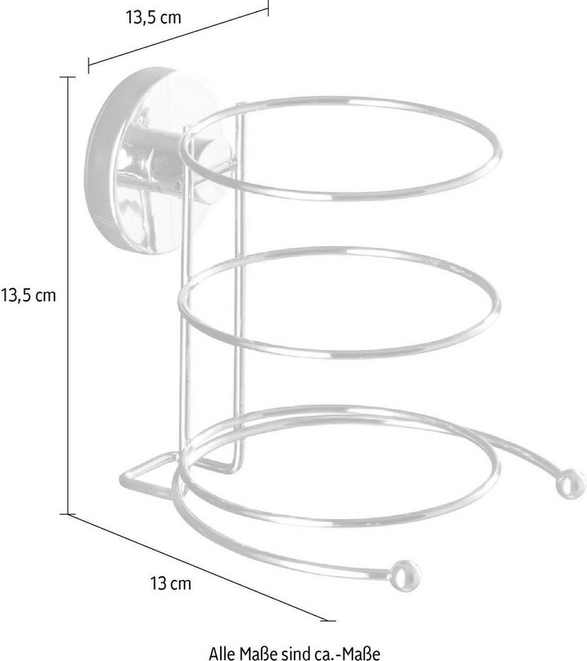 WENKO Haartrocknerhalter, (Vacuum-Loc Befestigung ohne bohren) – Bild 5 von 5