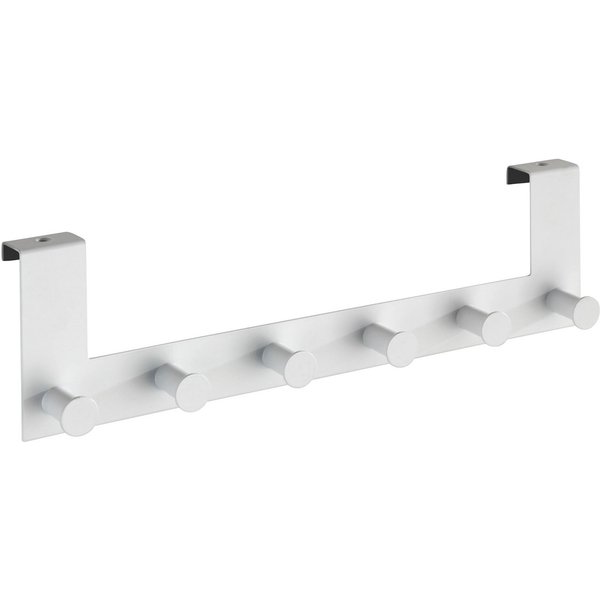 WENKO Hakenleiste Celano, 6 Haken, für Türfalzstärken bis 2 cm, BxTxH: 39x7,5x11 cm