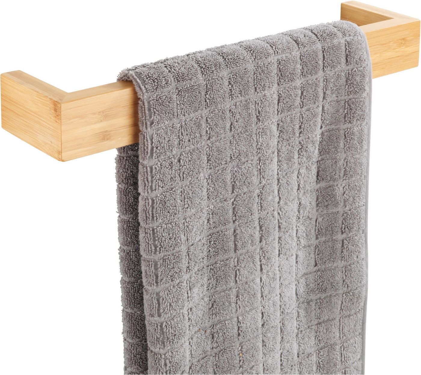 WENKO Handtuchhalter Bambusa, BxTxH: 40x5x9 cm – Bild 4 von 5