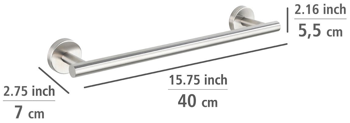 WENKO Handtuchhalter Bosio, BxtxH: 40x7x5,5 cm – Bild 4 von 4