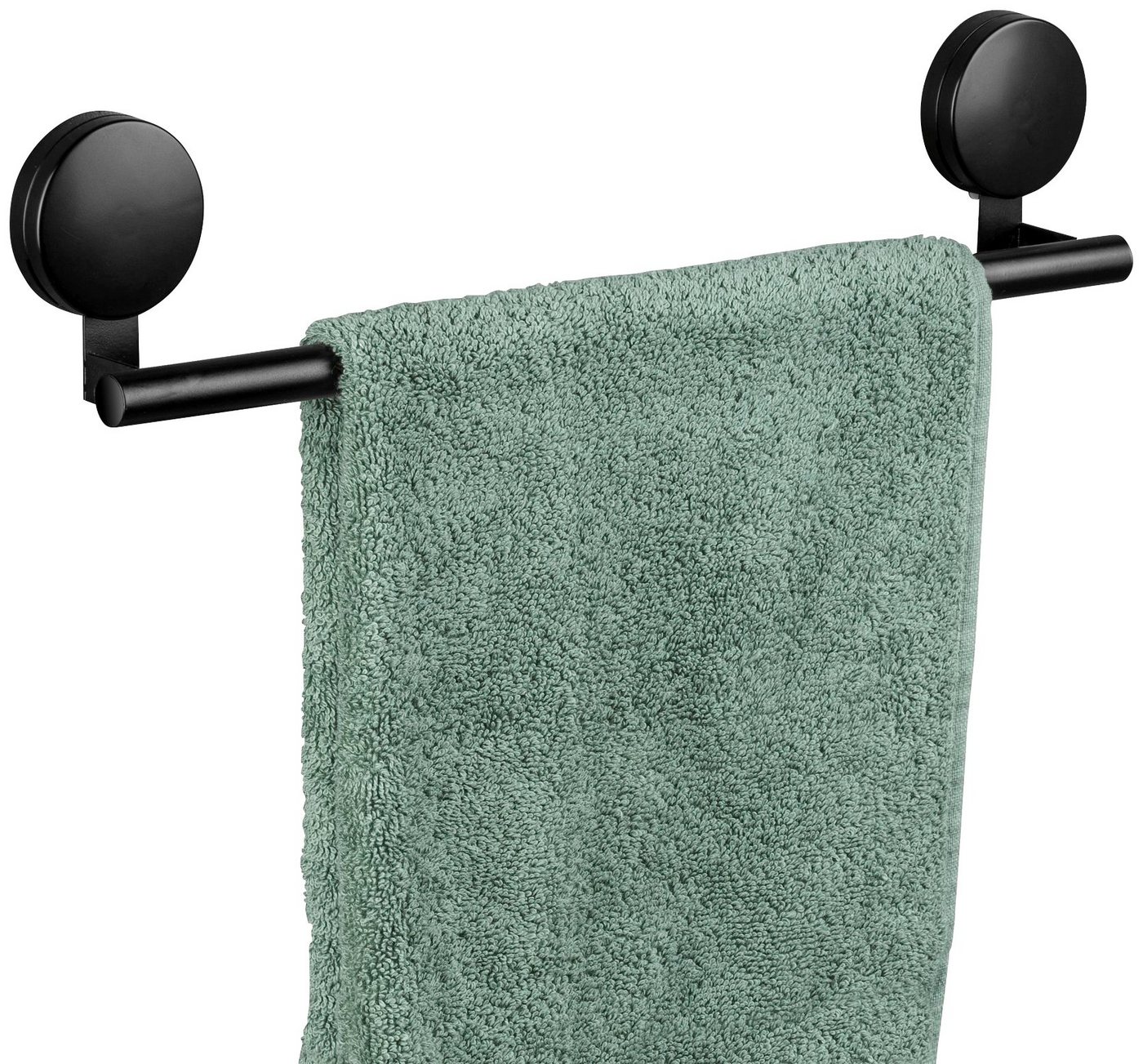 WENKO Handtuchhalter Pavia, BxTxH: 41,5x5x9 cm, befestigen ohne bohren – Bild 2 von 3