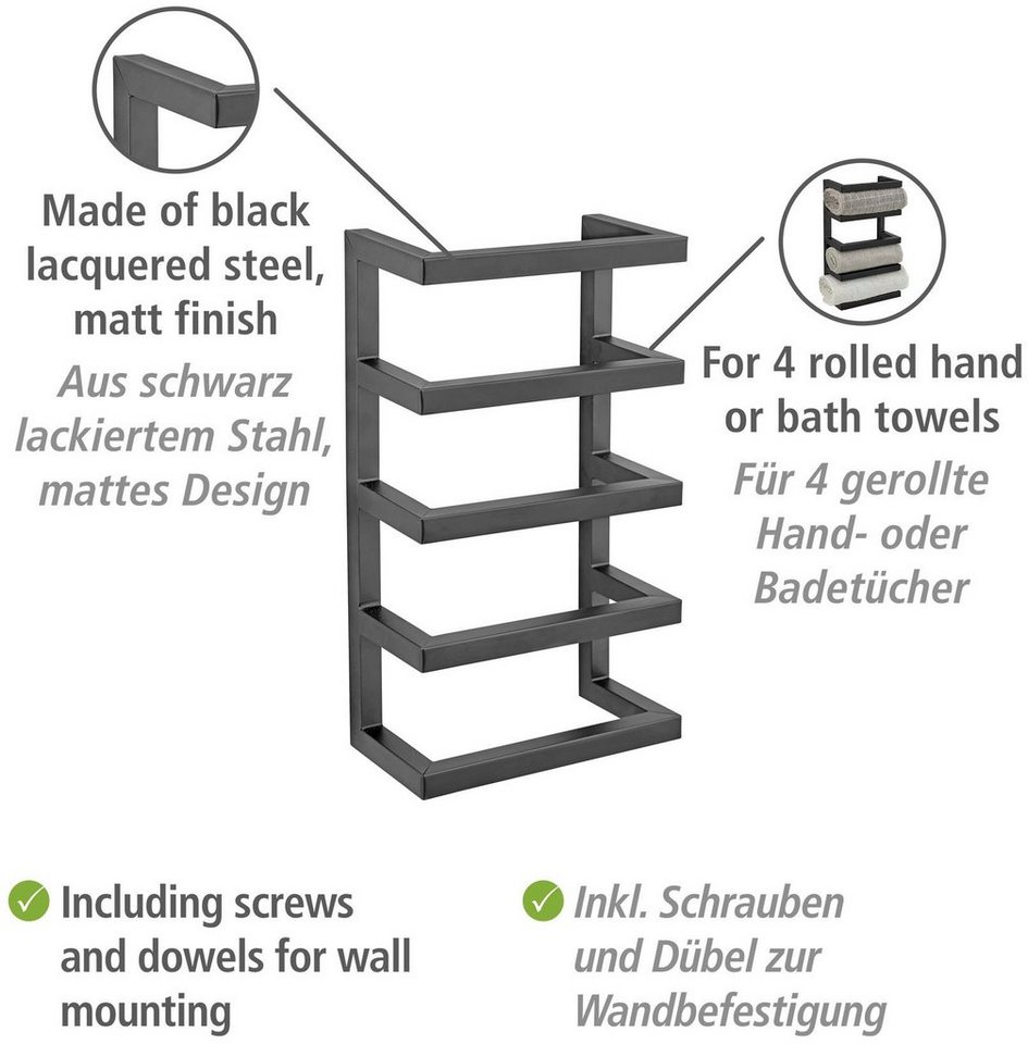 WENKO Handtuchregal Fondiro, matt – Bild 5 von 5