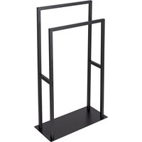 WENKO Handtuchständer Modell Rivaltana, freistehend, für Handtücher und Kleidung, Edelstahl, Industrial Style