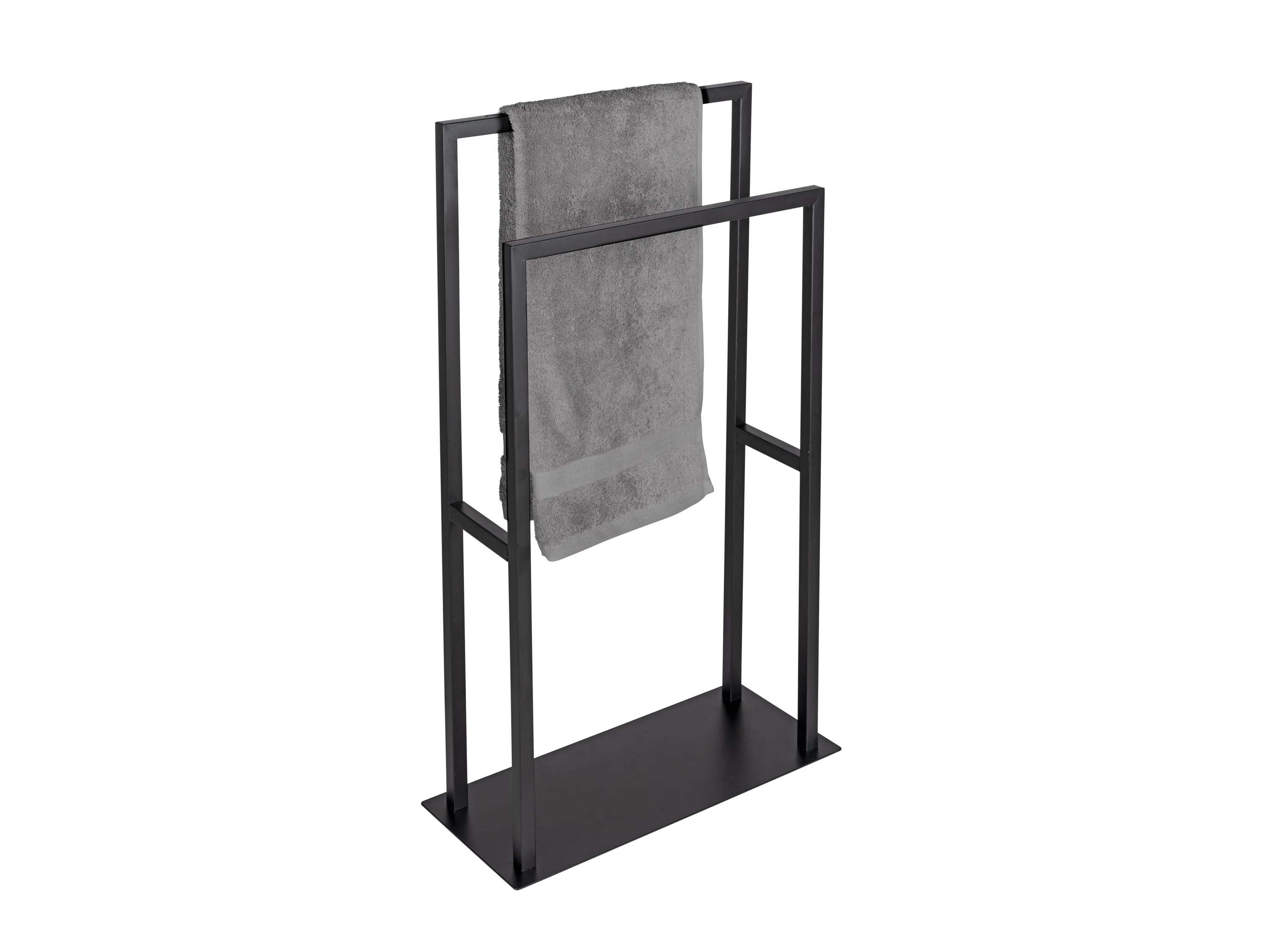 WENKO Handtuchständer Modell Rivaltana, freistehend, für Handtücher und Kleidung, Edelstahl, Industrial Style – Bild 2 von 4