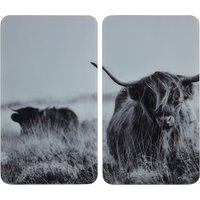 WENKO Herdabdeckplatte Univer, Highland Cattle