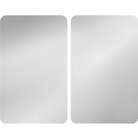 WENKO Herdabdeckplatte Universal 2er S, Silber