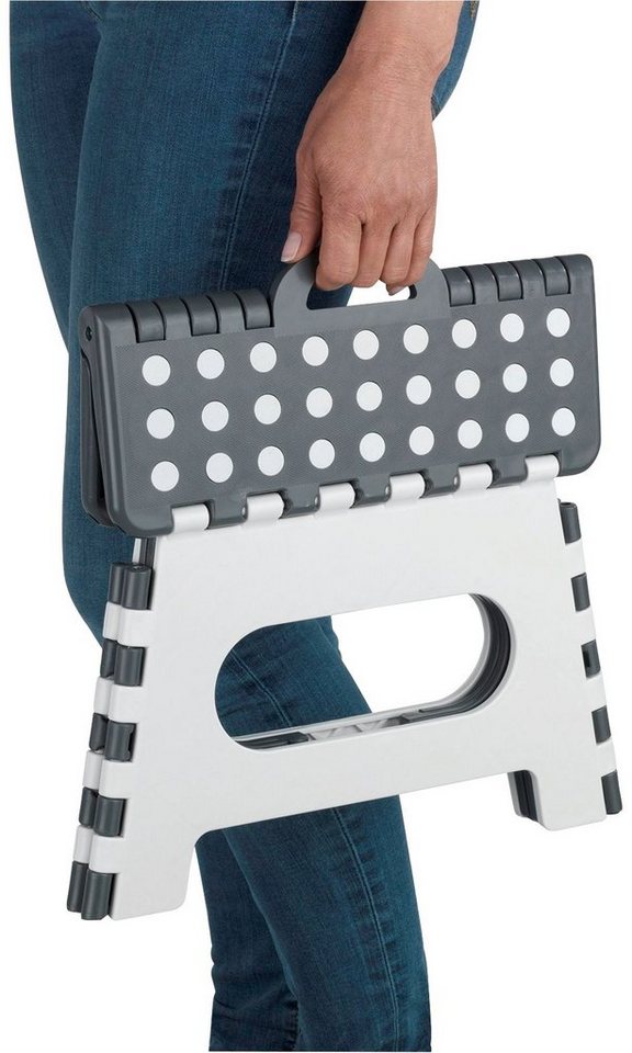 WENKO Hocker Secura, BxTxH: 35x27x22 cm, belastbar mit bis zu 350 kg – Bild 2 von 2