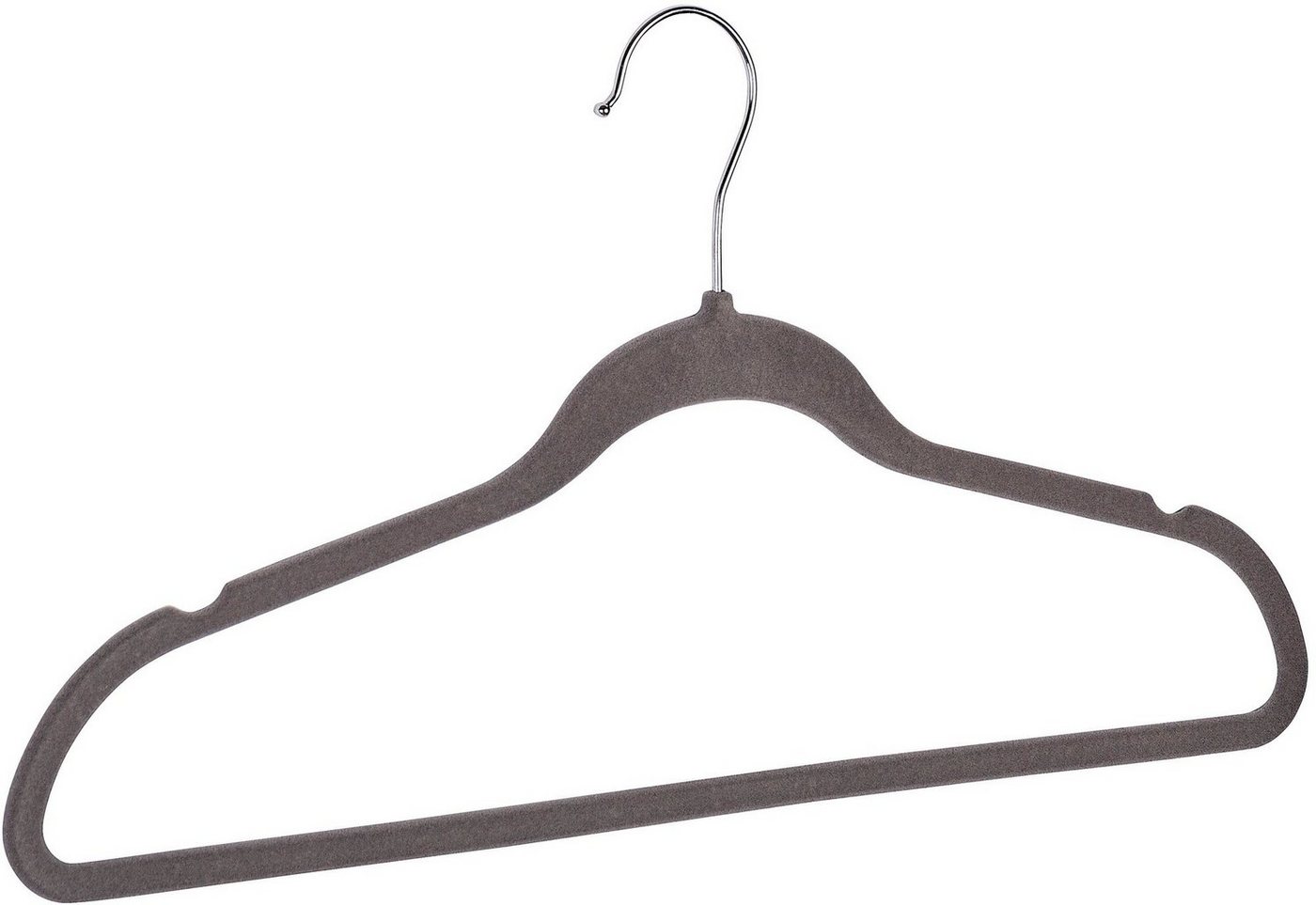 WENKO Kleiderbügel, (Set, 15-tlg), Kunststoff, beflockt, 45 cm – Bild 3 von 3