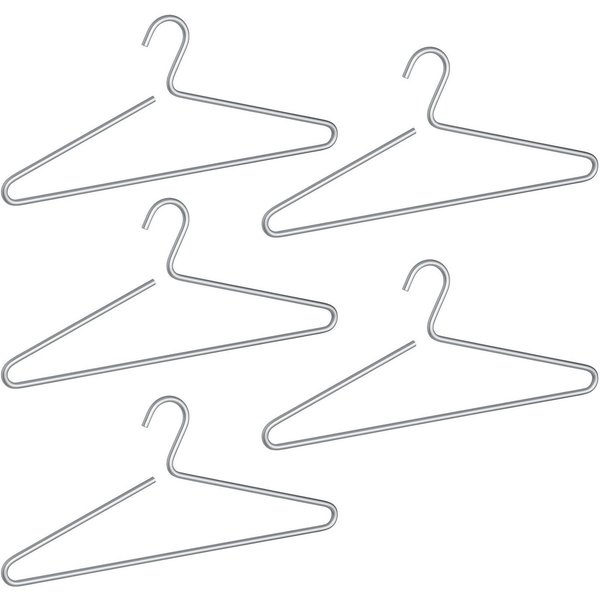 WENKO Kleiderbügel Modell Lux, (Set, 5-tlg), Garderobenbügel aus Aluminium, minimalistisches Design
