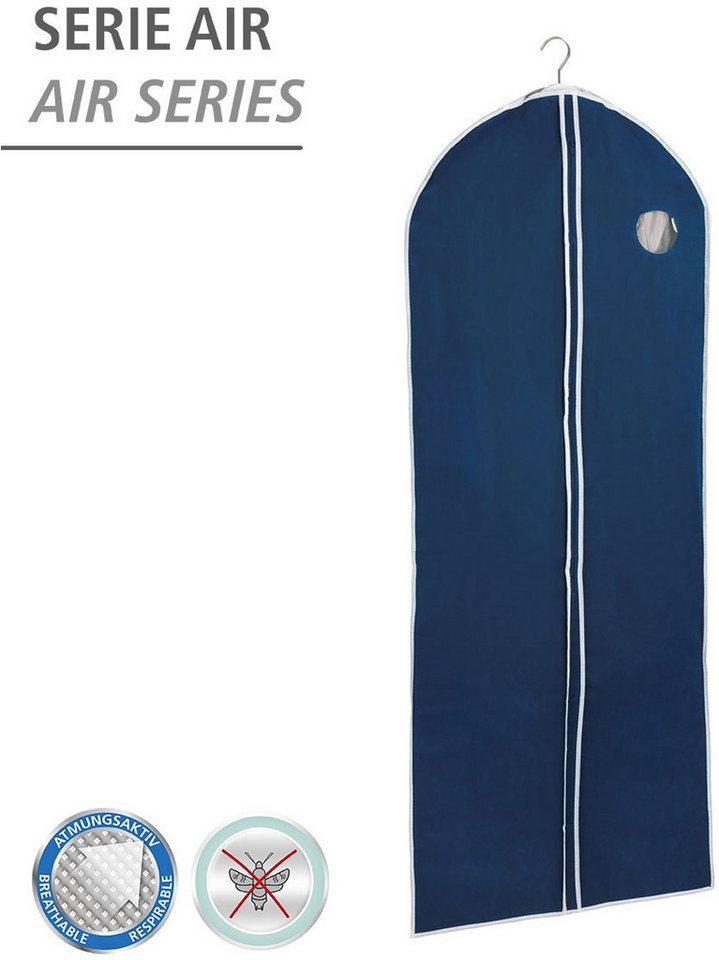 WENKO Kleidersack Modell Air (Set, 4 St) 150 x 60 cm, mit Reißverschluss, Sichtfenster & Kleiderbügelaussparung – Bild 3 von 5