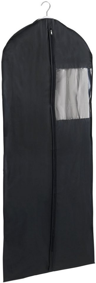 WENKO Kleidersack Modell Deep Black (Set, 3 St) 60 x 150 cm, abwaschbar, mit Reißverschluss & Sichtfenster – Bild 2 von 3