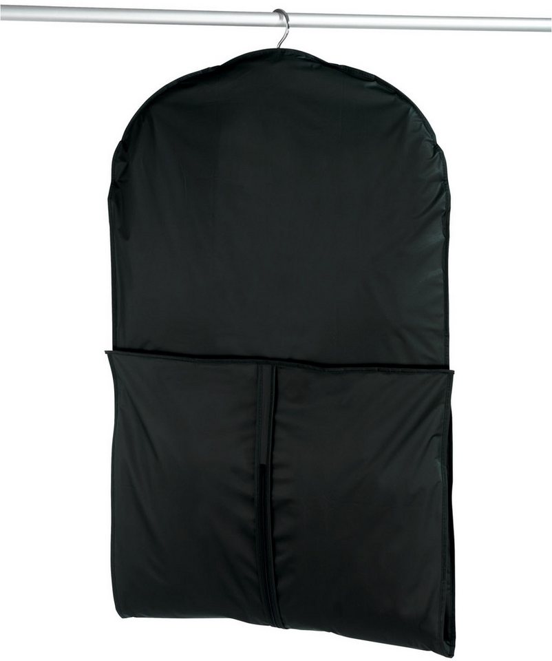 WENKO Kleidersack Modell Deep Black (Set, 3 St) 60 x 150 cm, abwaschbar, mit Reißverschluss & Sichtfenster – Bild 3 von 3