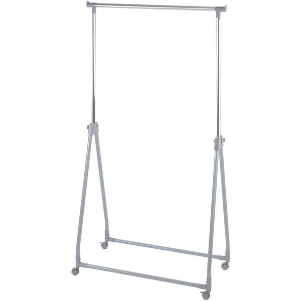 WENKO Kleiderständer, stufenlos höhenverstellbar (99-167 cm), mit 4 Rollen, Tragkraft 40 kg