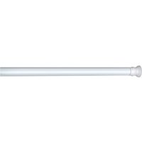 WENKO Klemmstange Extra stark weiß, Ø 28 mm, ausziehbar, Aluminium, Teleskopstange für Duschvorhänge, Breite 110-245 cm