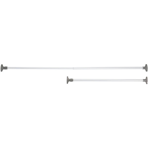 WENKO Klemmstange Herkules, ausziehbar, geklemmt, Kunststoff, Metall, 80-145 cm, stufenlos ausziehbar