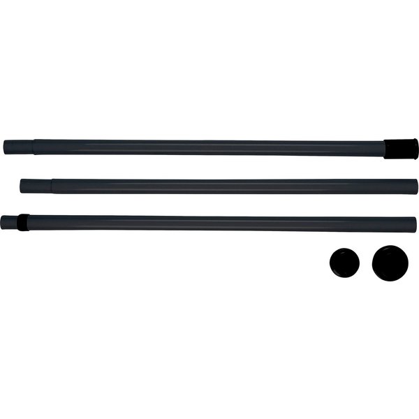 WENKO Klemmstange Herkules, Ø 7,5 mm, ausziehbar, geklemmt, Kunststoff, Metall, verstellbar bis 300 cm