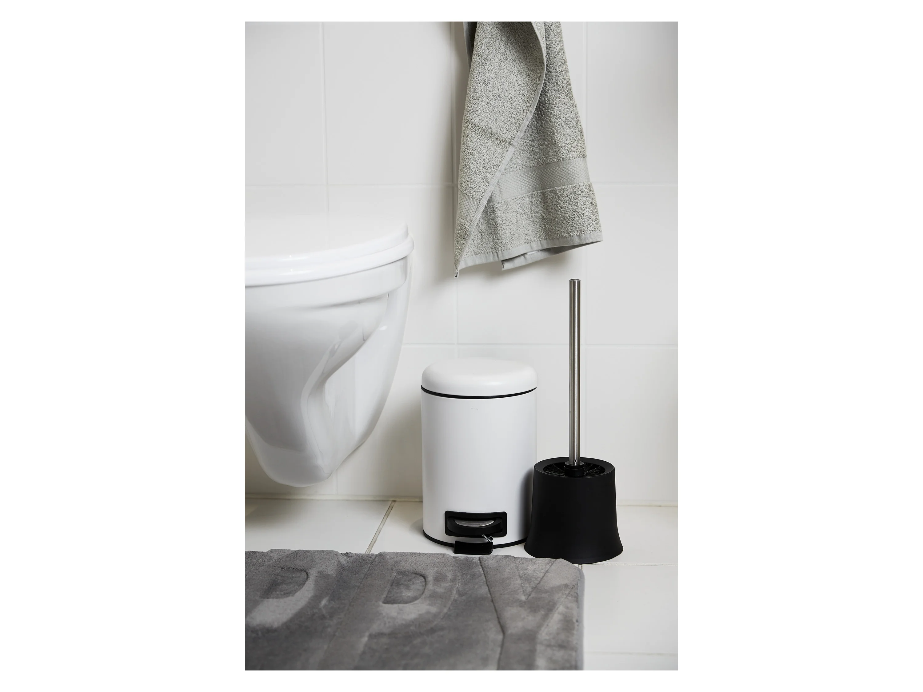 WENKO Kosmetik Treteimer Leman 3L (Weiß) – Bild 2 von 2