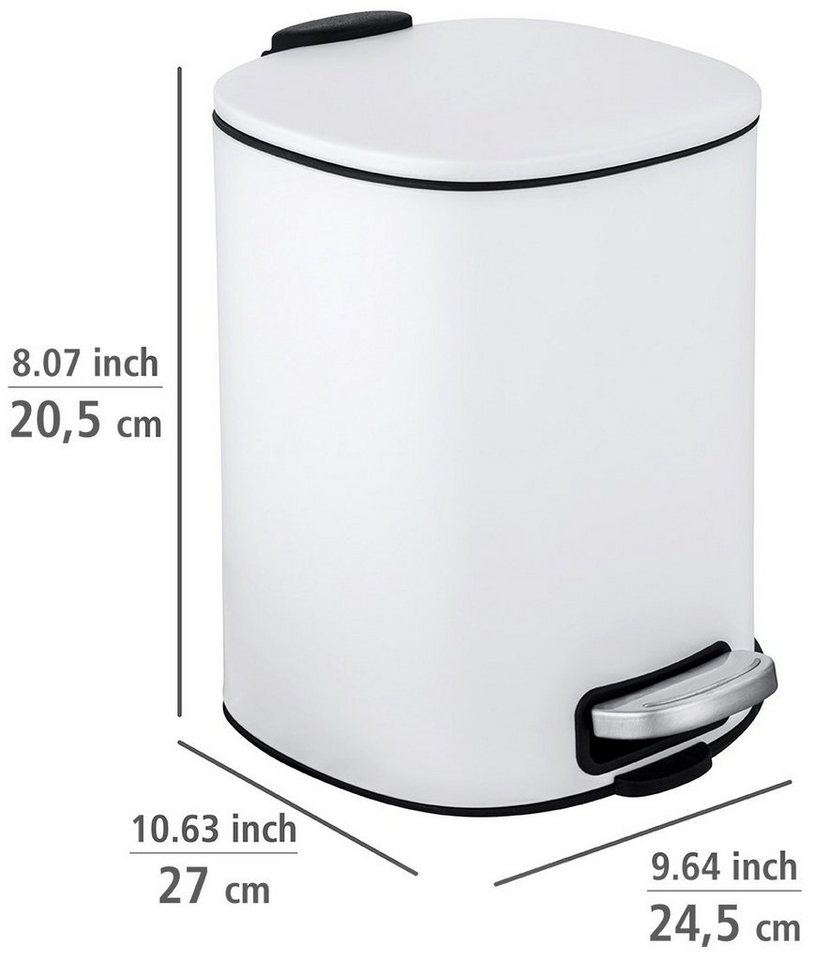 WENKO Kosmetikeimer Alassio, 5 Liter, BxTxH: 24,5x27x20,5 cm – Bild 2 von 2