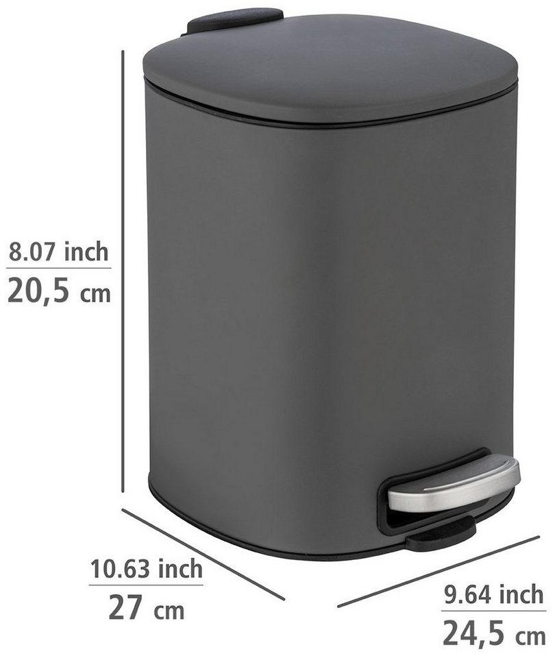 WENKO Kosmetikeimer Alassio, 5 Liter, BxTxH: 24,5x27x20,5 cm – Bild 2 von 2
