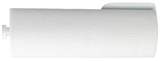 WENKO Küchenrollenhalter Modell Nio, selbstklebend, Befestigen ohne Bohren, rostfreies Aluminium – Bild 5 von 5