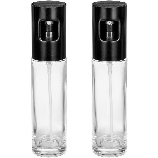 WENKO Ölspender Modell Nevo, (Set, 2-tlg), Sprüher für Öl & Essig, Sprühkopf aus rostfreiem Edelstahl, je 100 ml
