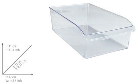 WENKO Organizer L, für Vorräte, passend für Küchenschrank und -regal, PET, transparent – Bild 3 von 4