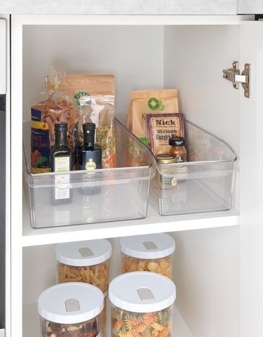 WENKO Organizer L, für Vorräte, passend für Küchenschrank und -regal, PET, transparent – Bild 4 von 4