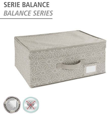 WENKO Organizer Modell Balance, atmungsaktive Aufbewahrungsbox für Kleidung, Zeitschriften & Fotos – Bild 5 von 5