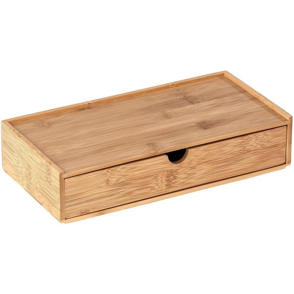 WENKO Organizer Modell Terra, Aufbewahrungsbox mit Schublade, ideal für Bad, Gäste-WC, Küche & Flur